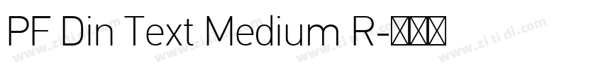 PF Din Text Medium R字体转换